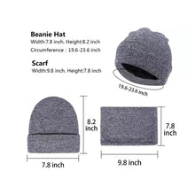 Load image into Gallery viewer, 3-Piece: Winter Beanie Hat Scarf Gloves for Men