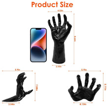 Load image into Gallery viewer, 3-Pieces: Creepy Reaching Hands with Lighted Candles Wall Mounted