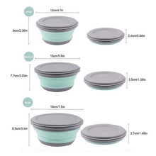 Load image into Gallery viewer, 3-Pieces: Folding Camping Bowl Set