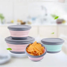 Load image into Gallery viewer, 3-Pieces: Folding Camping Bowl Set