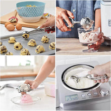 Load image into Gallery viewer, 3-Pieces Set: Stainless Steel Cookie Scoops with Trigger Release