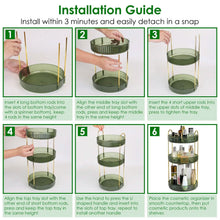 Load image into Gallery viewer, 3-Tier 360° Spinning Rotating Makeup Organizer