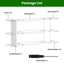 Load image into Gallery viewer, 3-Tier: Acrylic Countertop Organizer Bathroom Wood Counter Storage