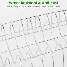 Load image into Gallery viewer, 3-Tier Dish Drying Rack Shelf with 3 Drain Trays Chopping Board