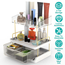 Load image into Gallery viewer, 3-Tier Make Up Organizer