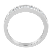 Load image into Gallery viewer, 18K White Gold Round Diamond 1/2 Cttw Channel Band Ring