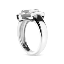 Load image into Gallery viewer, 14K White Gold 1.00 Cttw Baguette and Princess-Cut Diamond Cocktail Art Deco Style Ring (H-I Color, SI1-SI2 Clarity) - Size 7