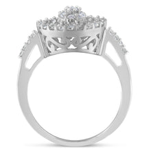 Load image into Gallery viewer, 10KT White Gold Diamond Cocktail Ring (1 cttw, H-I Color, SI2-I1 Clarity)