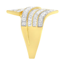 Load image into Gallery viewer, 10K Yellow Gold Diamond Bypass Ring (1 1/7 Cttw, I-J Color, I1-I2 Clarity) - Size 5