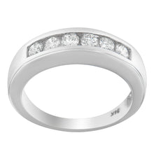 Load image into Gallery viewer, 14K White Gold 3/4ct. TDW Diamond Channel Band Ring (H-I, I1-I2)