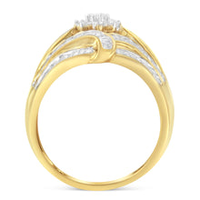 Load image into Gallery viewer, 10K Yellow Gold Diamond Ring (1 Cttw, I-J Color, I2-I3 Clarity) - Size 7
