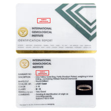 Load image into Gallery viewer, IGI Certified 1/2 Cttw Diamond 10K Yellow Gold Prong Set Beaded Milgrain Band Style Ring (J-K Color, I2-I3 Clarity) - Size 7