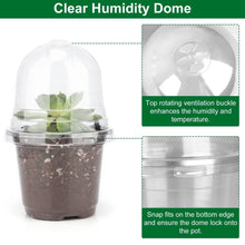 Load image into Gallery viewer, 30-Pieces: Plant Nursery Pots PET Flower Seed Starting Pots Container with Dome Drainage Holes