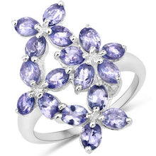 Load image into Gallery viewer, 2.89 Carat Genuine Tanzanite .925 Sterling Silver Ring