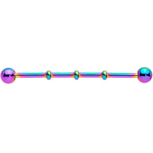 Load image into Gallery viewer, Ball Rainbow Anodized Titanium Industrial Project Bar 40mm