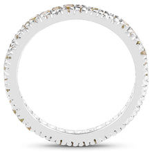 Load image into Gallery viewer, 0.57 Carat Genuine Yellow Diamond .925 Sterling Silver Ring