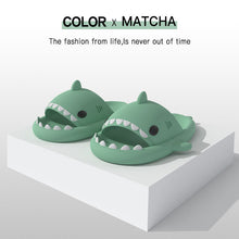 Load image into Gallery viewer, New Men and Women Summer Slippers Lovely Shark Shape Slides Outdoor Women Shoes Flip Flops Lightweight Open Toe Beach Pool Slides Sandals Shark Shower Slipper