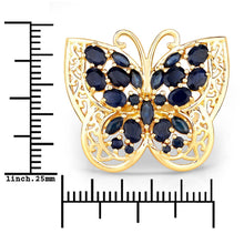 Load image into Gallery viewer, 2.86 Carat Genuine Blue Sapphire .925 Sterling Silver Ring