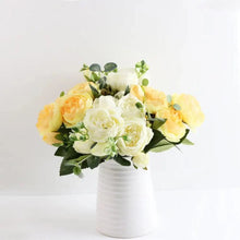 Load image into Gallery viewer, 30cm Artificial Silk Peony Flowers Bouquet for Home Decoration - Faux Christmas Flowers & Wedding Flowers