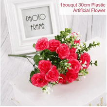 Load image into Gallery viewer, 30cm Artificial Silk Peony Flowers Bouquet for Home Decoration - Faux Christmas Flowers & Wedding Flowers