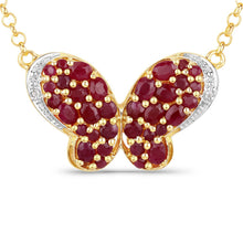 Load image into Gallery viewer, 4.15 Carat Genuine Ruby and White Zircon .925 Sterling Silver Pendant