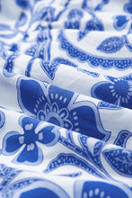 Load image into Gallery viewer, Royal Blue Printed Puff Sleeve Dress Stylish & Feminine Statement Dress For Every Occasion