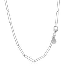Load image into Gallery viewer, 14k White Gold Wire Paperclip Chain (2.7mm)