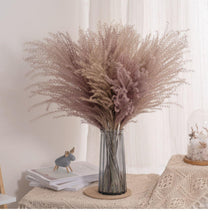 Load image into Gallery viewer, 30pcs Natural Dried Pampas Grass Bouquet Pampas Grass Reeds Flowers Bulrush Bouquets Durable For for Vase Artificial Grass Room Décor Wedding Decorations