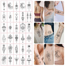 Load image into Gallery viewer, 30pcs Temporales Sexy Fake Tattoo For Hands Arm Body Waterproof Luxury Different Small Colorful Stylish Womens Kids Tattoos