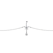 Load image into Gallery viewer, Clear Gem Floweret Flower Belly Chain