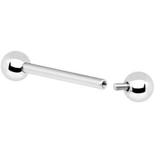 Load image into Gallery viewer, 14G Internally Threaded Steel Barbell Tongue Ring 3/4 5mm