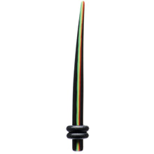 Load image into Gallery viewer, 8G Acrylic Rasta Stripe Taper