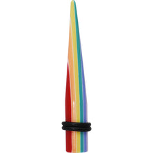 Load image into Gallery viewer, 0G Acrylic Colorful Striped Taper
