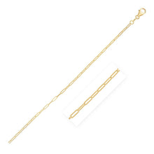 Load image into Gallery viewer, 14K Yellow Gold Fine Paperclip Anklet (1.5mm)