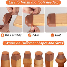 Load image into Gallery viewer, 32-Piece: Clear Chair Leg Floor Protectors