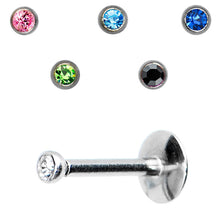 Load image into Gallery viewer, 14G Cubic Zirconia Interchangeable Labret Pack Set