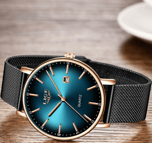 Load image into Gallery viewer, Men's Elegant Watch With Stainless Steel Straps And Special Date Display Excellent Look Unique Design Perfect Gift
