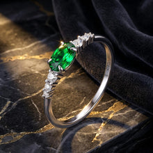 Load image into Gallery viewer, 925 Sterling Silver & Platinum Plated 0.1cm CZ Ring for Women - Size 6.0