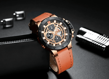 Load image into Gallery viewer, Men's Casual Waterproof Watch With Chronometers And Fluorescent Hands Excellent Design Perfect Gift
