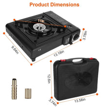 Load image into Gallery viewer, 3300W Portable Camping Stove Butane Canister Dual Fuel Burner