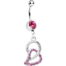 Load image into Gallery viewer, Loves Chain Pink Circle Belly Ring