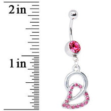 Load image into Gallery viewer, Loves Chain Pink Circle Belly Ring