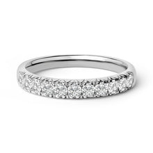Load image into Gallery viewer, 14K White Gold 1/2 Cttw Round Diamond 11 Stone Classic Band