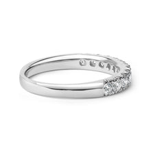 Load image into Gallery viewer, 14K White Gold 1/2 Cttw Round Diamond 11 Stone Classic Band
