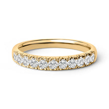 Load image into Gallery viewer, 14K White Gold 1/2 Cttw Round Diamond 11 Stone Classic Band