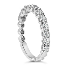 Load image into Gallery viewer, 14K White Gold 1.00 Cttw Round Diamond Prong Set Wedding Band