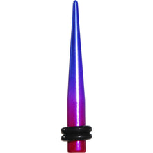 Load image into Gallery viewer, 6G Blue Pink Fusion Acrylic Taper