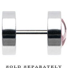 Load image into Gallery viewer, Anodized Titanium Pink Peace Sign Cheater Plug