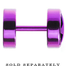 Load image into Gallery viewer, Purple Anodized Titanium Star Cheater Plug