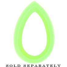 Load image into Gallery viewer, 18mm Green Teardrop Silicone Flexible Tunnel